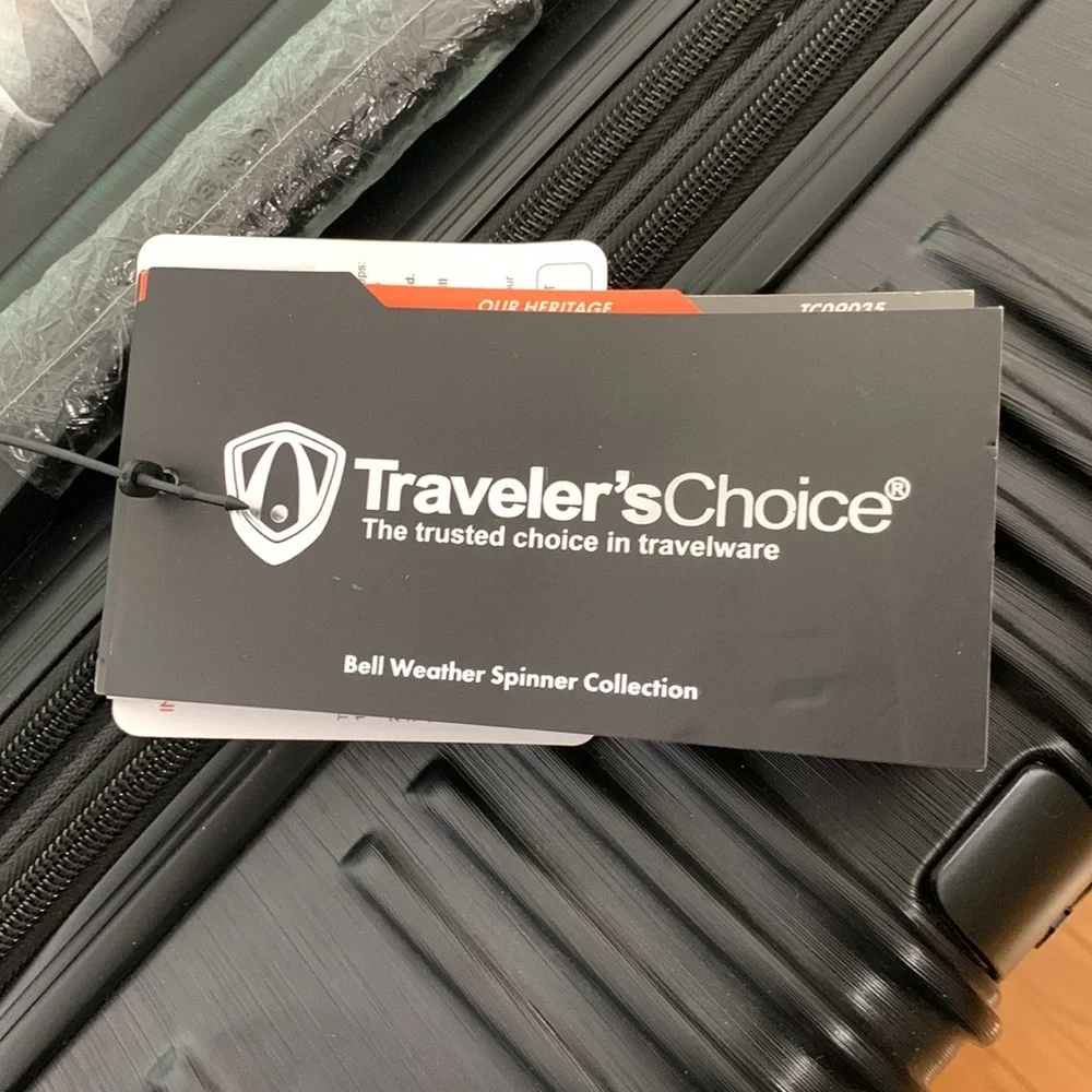 Traveler’s Choice Black Hard-case 24” Suitcase